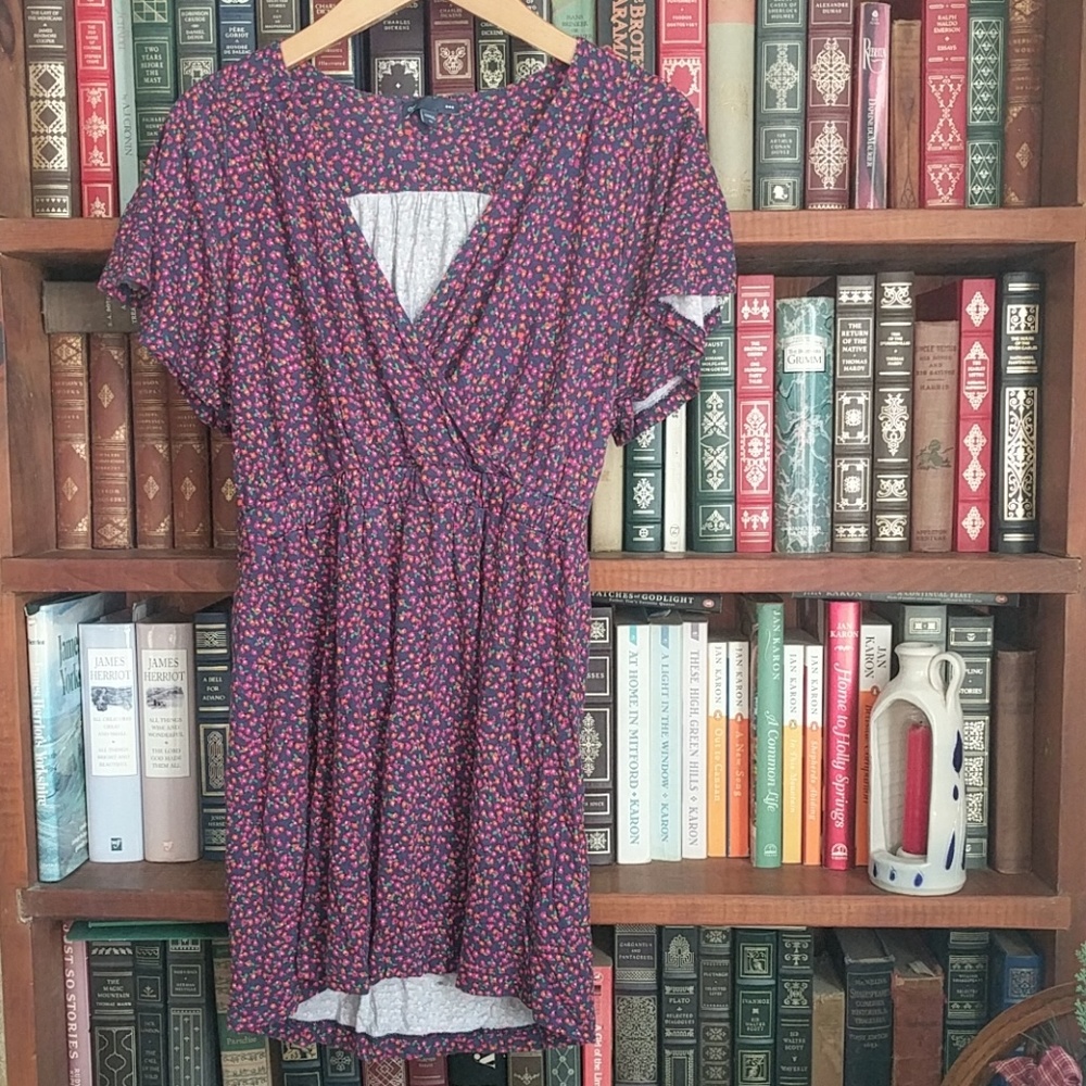 GAP Floral wrap dress